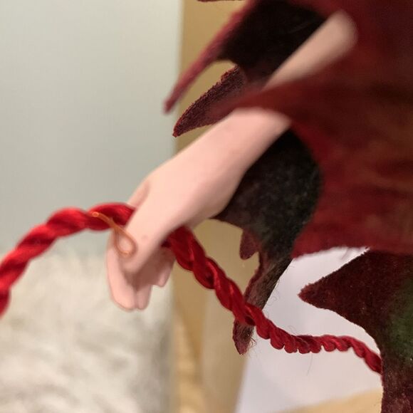 Dept 56 Patience Brewster Krinkles Red Poinsettia Fairy Figurine Ornament W/Box - Picture 11 of 17